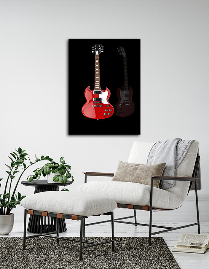 WEB004 0033 MP 0041 19987368 solid red metallic guitar AOAY5029