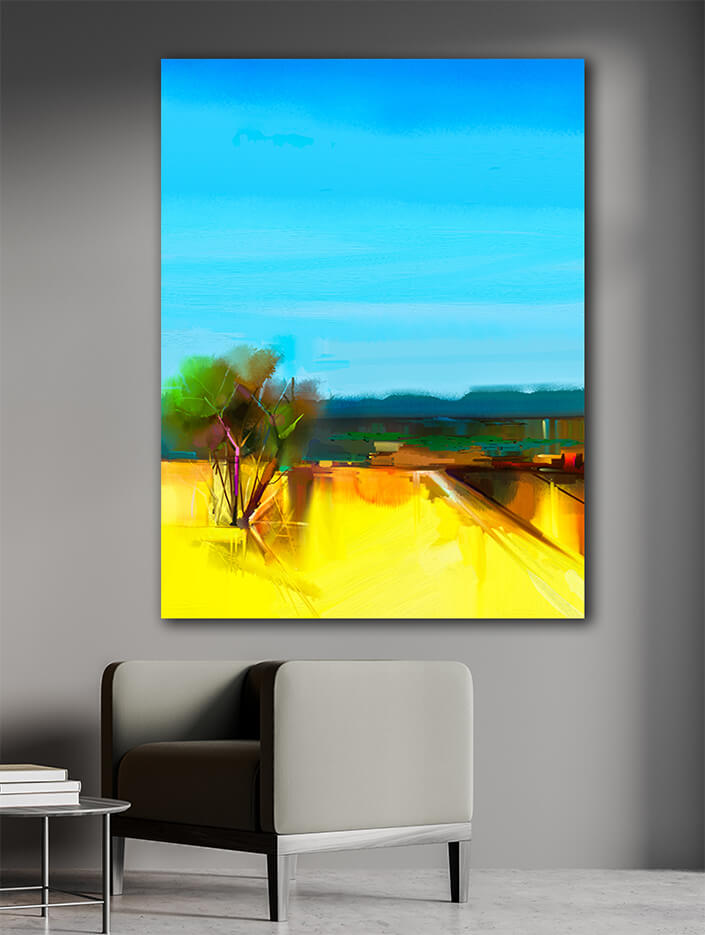 WEB005 0003 MP 0029 22744644 oil painting abstract colorful yellow and blue sky landscape AOAY7026