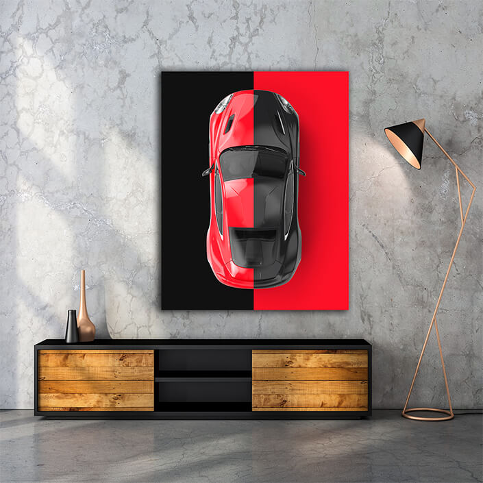 WEB005 0050 MP 0033 46057836 red and black generic brandless car on a black and red background AOAY5259