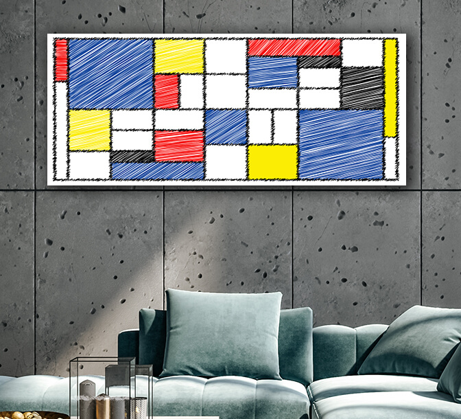 WEB006 0001 MP 0028 AdobeStock 372496106 [Converted] Checkered Piet Mondrian style emulation 02 Dutch mosaic AOAY8133
