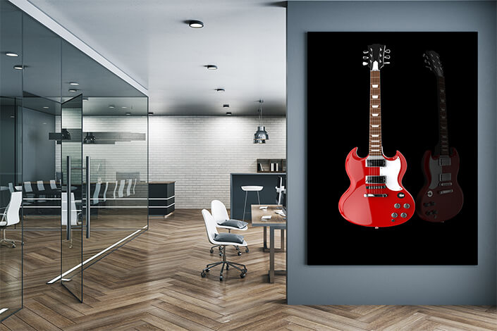 WEB006 0032 MP 0041 19987368 solid red metallic guitar AOAY5029