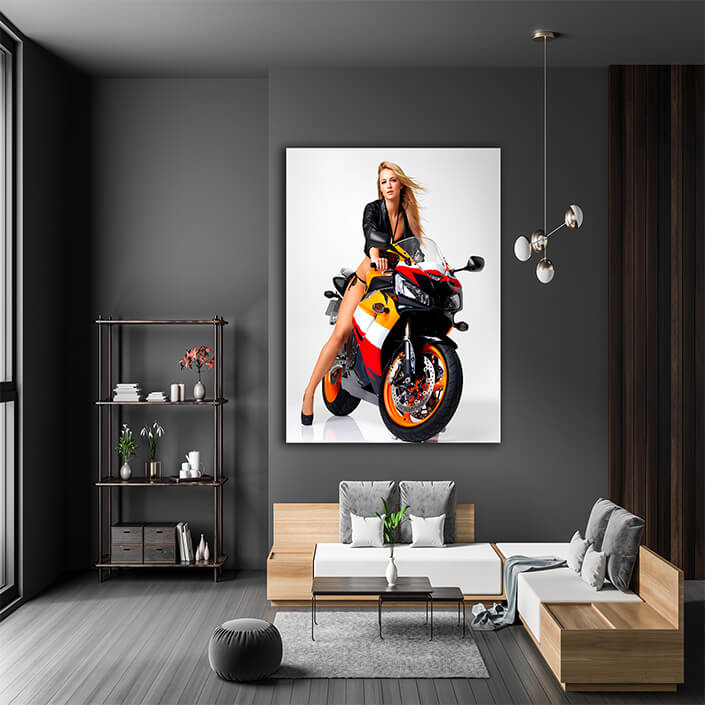 WEB006 0040 MP 0036 45106218 the hottest biker sitting on a superbike AOAY7114