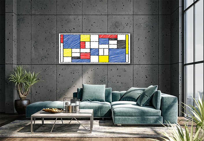 WEB008 0001 MP 0028 AdobeStock 372496106 [Converted] Checkered Piet Mondrian style emulation 02 Dutch mosaic AOAY8133