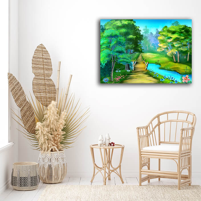 WEB0006 0008 ML 0066 45260660 small wooden bridge over a forest stream 1 AOAY5880
