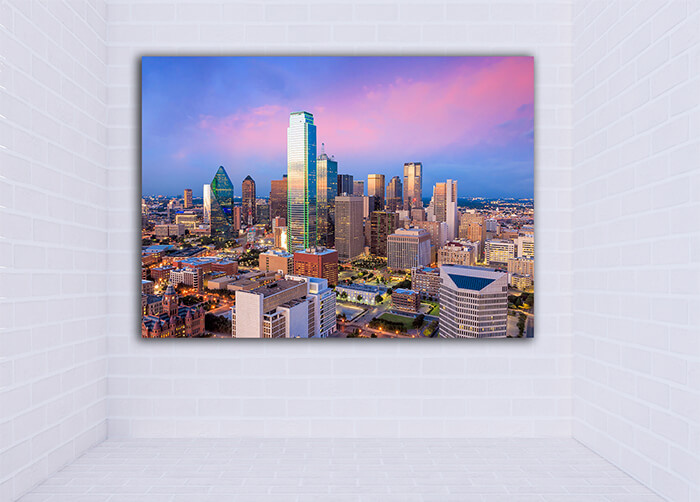 WEB001 0017 MOCKUP 0008 34242694 dallas texas cityscape with blue sky at sunset AOAY7722