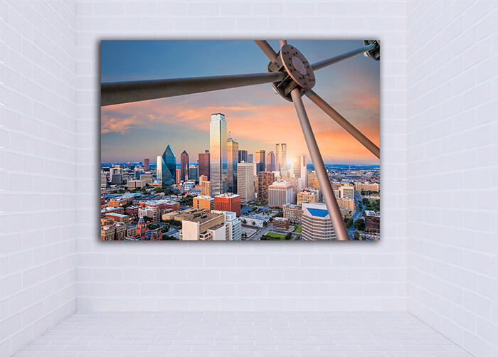 WEB001 0018 MOCKUP 0007 34242698 dallas texas cityscape with blue sky at sunset AOAY7723