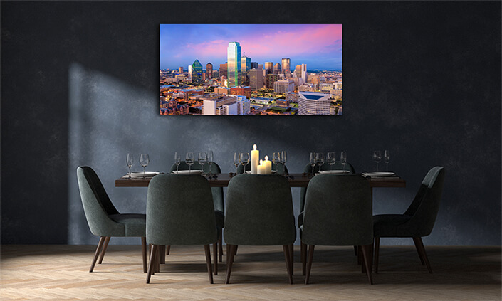 WEB001 0018 MOCKUP 0008 34242694 dallas texas cityscape with blue sky at sunset AOAY7722