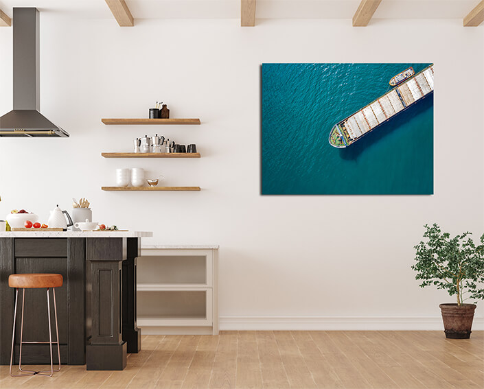 WEB001 0018 MP 0002 46629904 aerial shot of a cargo ship approaching port with help of towing ship AOAY4812