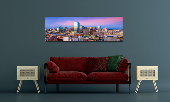 WEB001 0020 MOCKUP 0008 34242694 dallas texas cityscape with blue sky at sunset AOAY7722