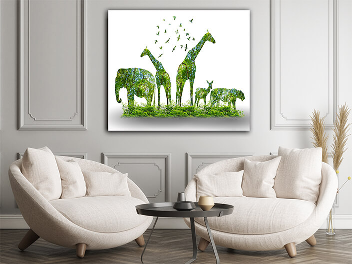 WEB002 0000 ML 0033 38987976 forest silhouette in the shape of a wild animal wildlife and forest AOAY5654