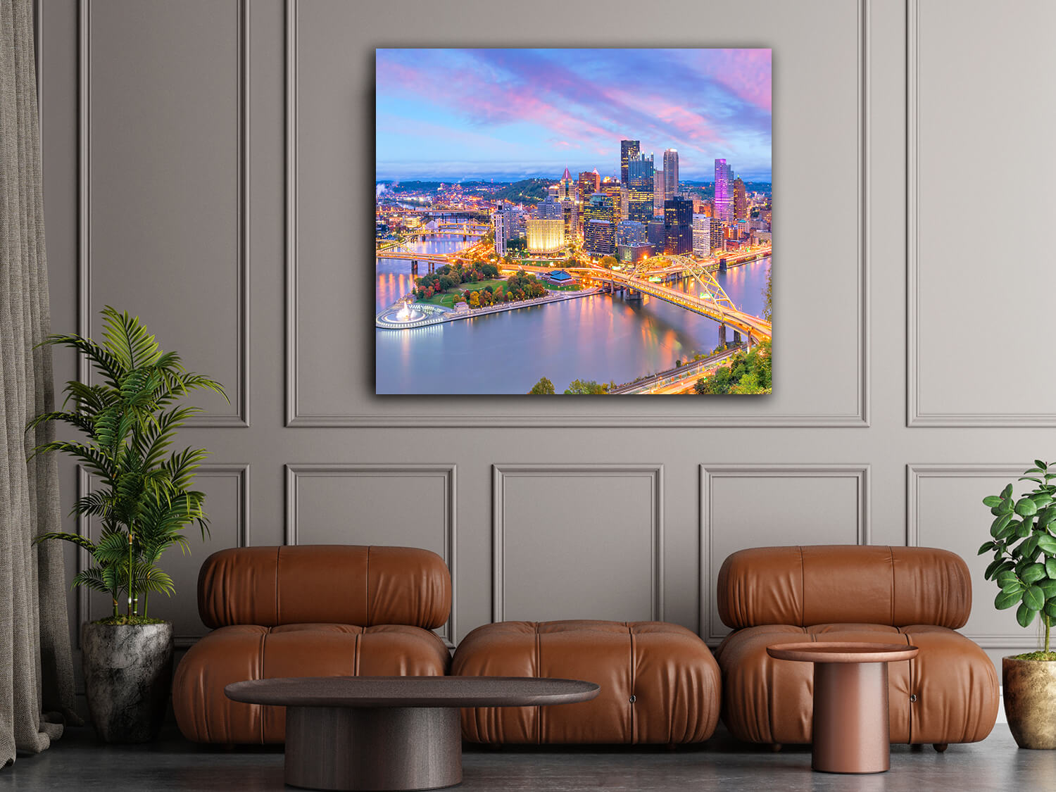 WEB002 0005 ML 0017 34423772 downtown skyline pittsburgh pennsylvania at sunset AOAY7729