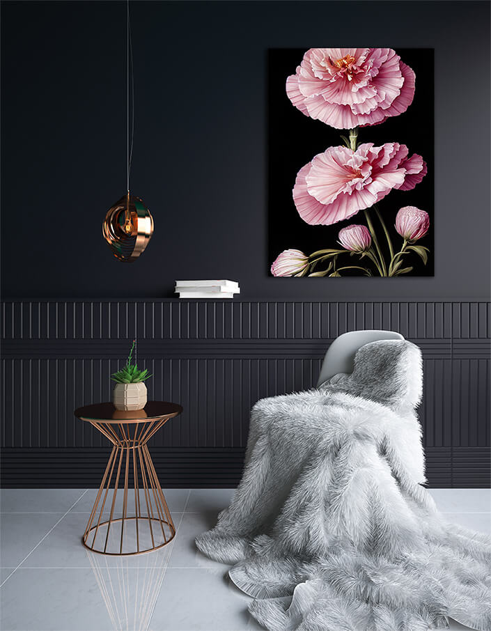 WEB002 0012 ML 0016 49132776 artistic illustration of the pink carnation flower AOAY8225