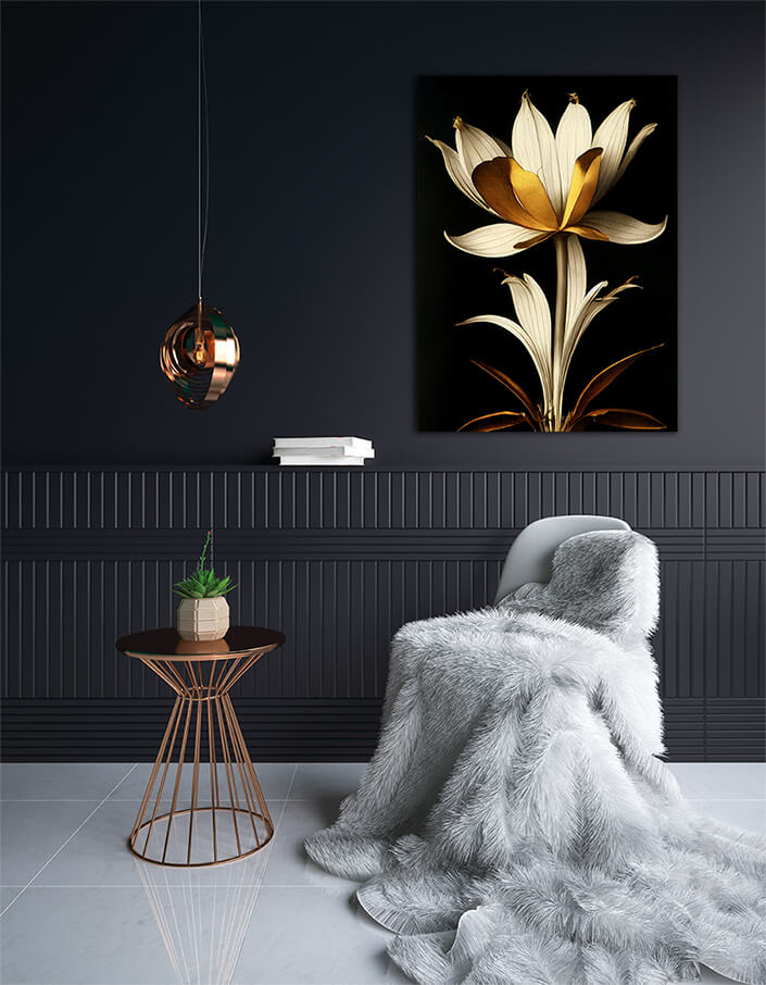 WEB002 0014 ML 0014 49132792 golden suncup flower artistic illustration AOAY8227