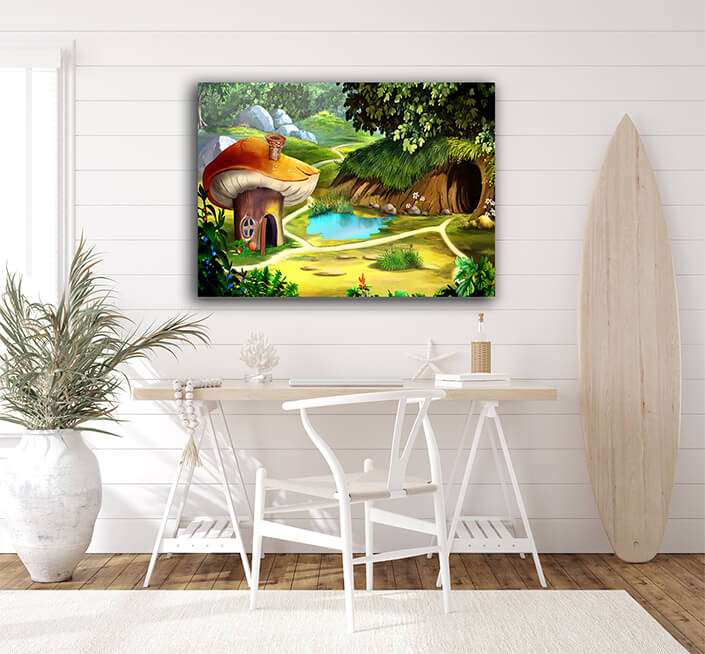 WEB002 0015 ML 0005 48806064 fairy tale forest gnome house AOAY5990