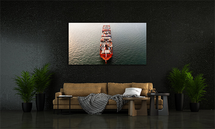 WEB002 0020 MP 0008 45743832 container ship leaving the industrial seaport AOAY5887