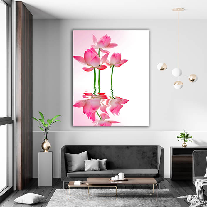 WEB002 0021 MPortrate 0035 6597352 beautiful lotus with reflection AOAY7611