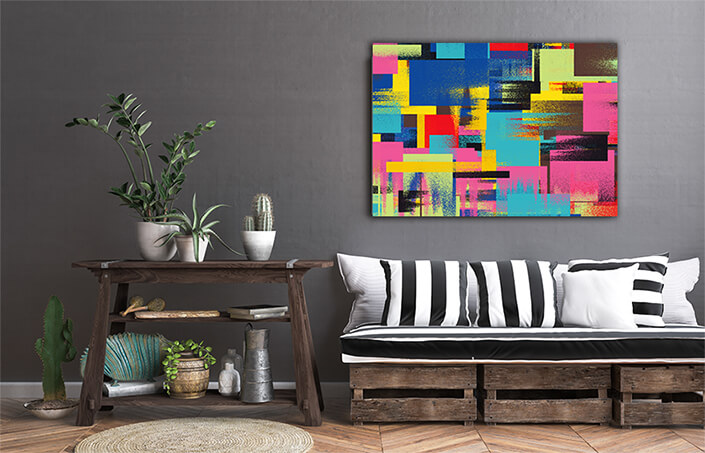 WEB002 0023 MS 0011 Multi Coloured Abstract Painting 02 AOAY5452