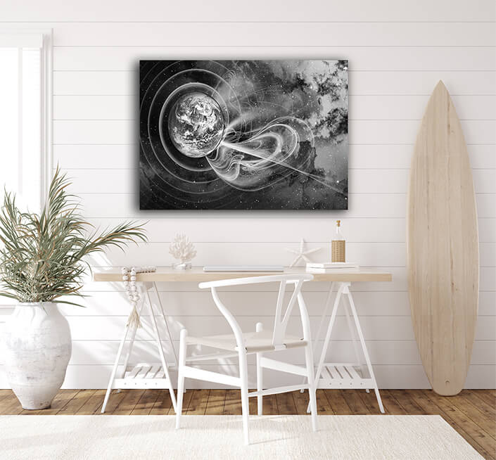 WEB002 0024 MP 0009 46841222 abstract representation of the planet and galaxy of the universe AOAY7117