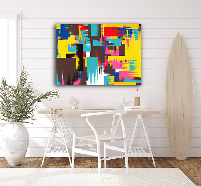 WEB002 0027 MP 0006 Multi Coloured Abstract Painting 03 AOAY5453