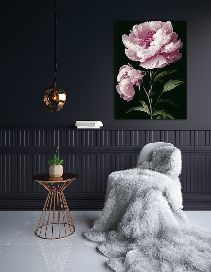 WEB002 0030 ML 0056 49132426 artistic illustration of the pink peony flower AOAY8183