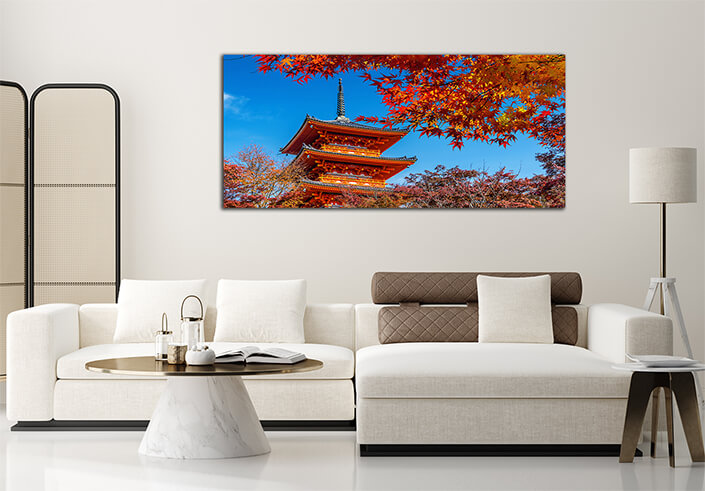 WEB002 0039 MP 0033 28388528 red pagoda and maple tree in autumn kyoto in japan AOAY6448