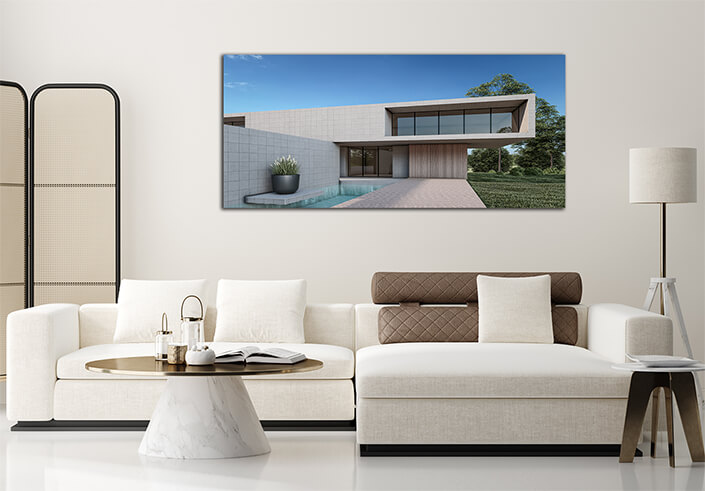 WEB002 0065 MP 0005 47893022 3d rendering illustration modern house AOAY5073