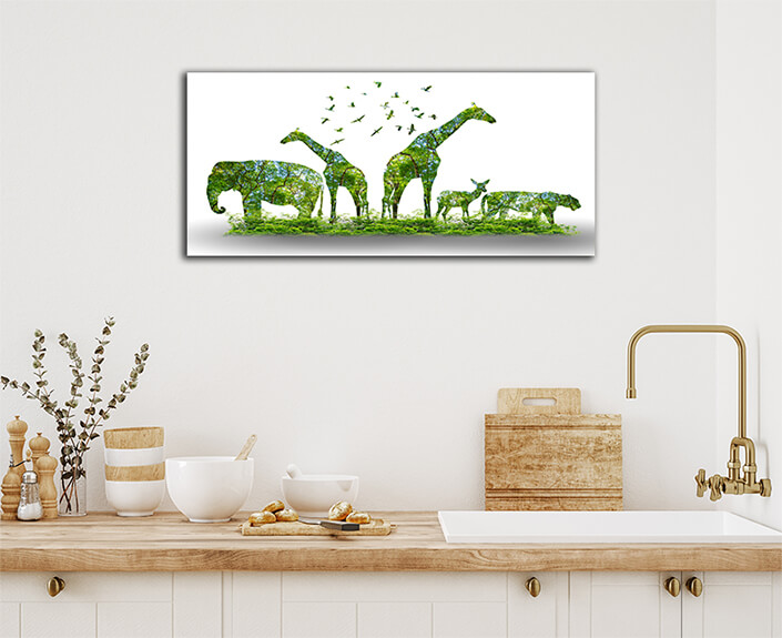 WEB003 0000 ML 0033 38987976 forest silhouette in the shape of a wild animal wildlife and forest AOAY5654