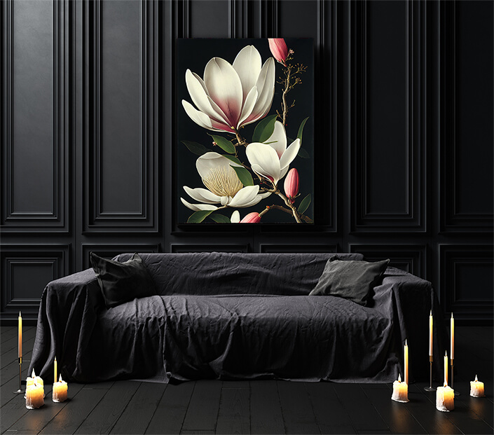WEB003 0001 ML 0019 49132766 artistic illustration of the white magnolia flower AOAY8221