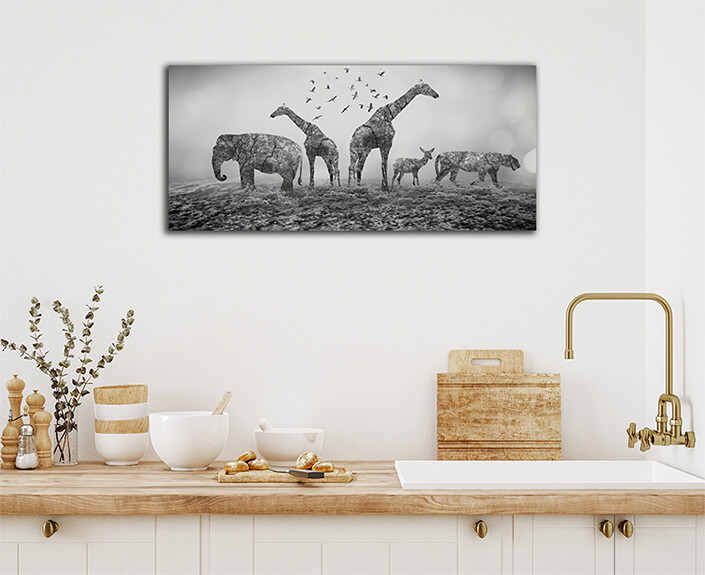 WEB003 0002 ML 0031 38988970 forest silhouette in the shape of a wild animal conservation concept AOAY5656