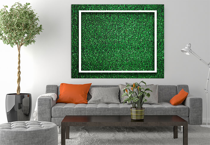 WEB003 0003 MS 0029 39656990 rectangle square white frame edge on green grass AOAY6154