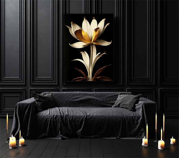 WEB003 0006 ML 0014 49132792 golden suncup flower artistic illustration AOAY8227