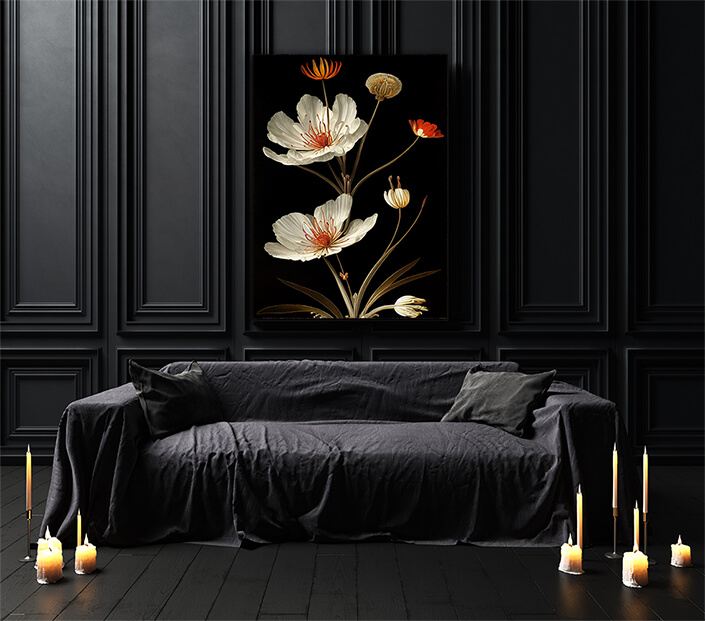 WEB003 0009 ML 0011 49132826 desert apache plume flower illustration on black AOAY8230