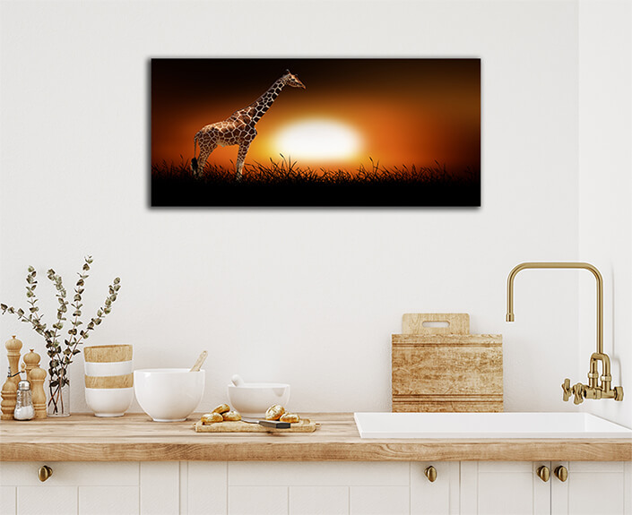 WEB003 0012 ML 0020 22639464 giraffe on the background of sunset AOAY5550