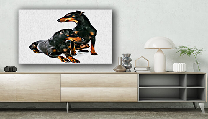 WEB003 0012 ML 0021 13275902 Our two manchester terriers Dogs AOAY8117