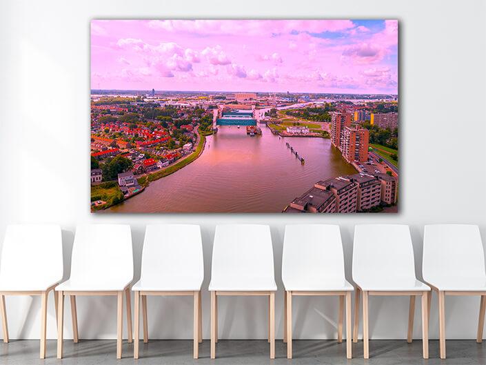 WEB003 0013 MOCKUP 0015 28511064 the lifted algera flood barrier in the river hollandse ijssel in AOAY7710