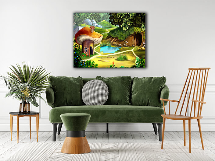 WEB003 0015 ML 0005 48806064 fairy tale forest gnome house AOAY5990