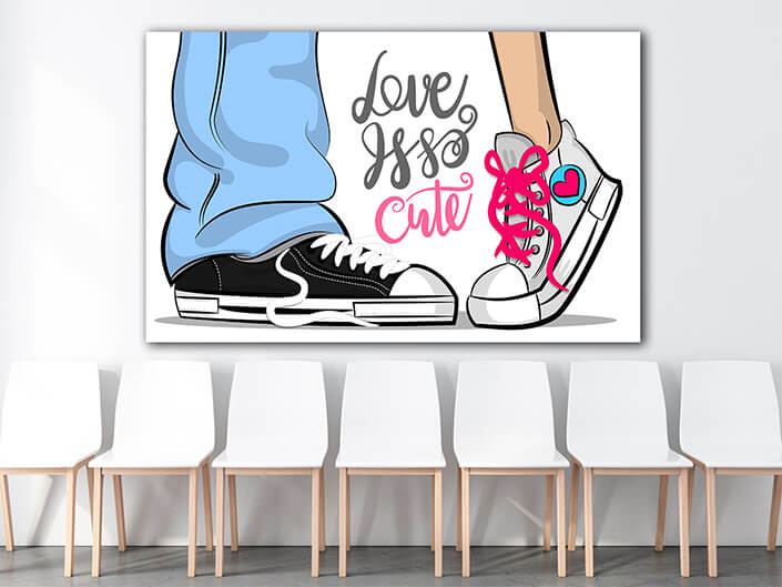 Web003 0017 mockup 0011 31331770 pop art man woman sneakers kiss love cute aoay7714