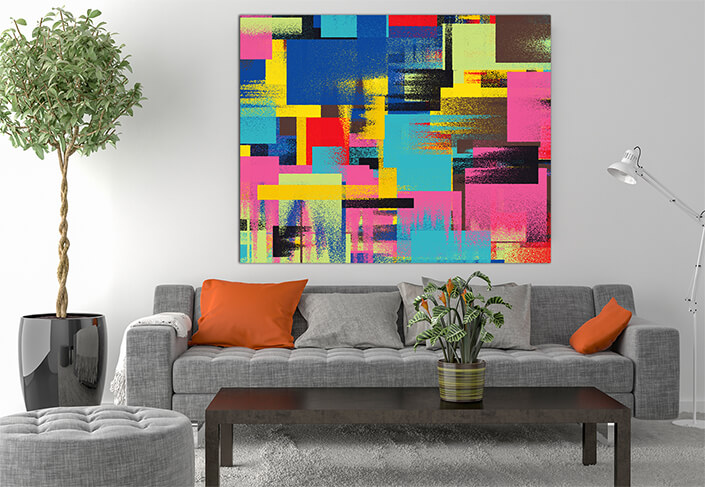 WEB003 0021 MS 0011 Multi Coloured Abstract Painting 02 AOAY5452