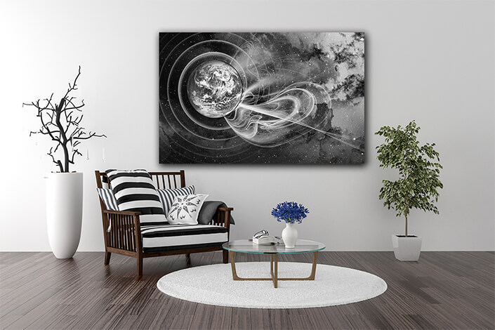 WEB003 0024 MP 0009 46841222 abstract representation of the planet and galaxy of the universe AOAY7117