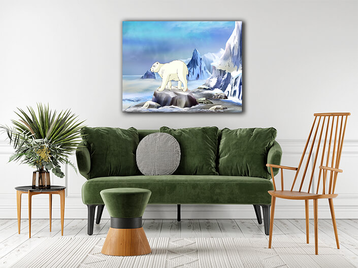 WEB003 0025 ML 0030 47491610 polar bear on the arctic ocean AOAY5942