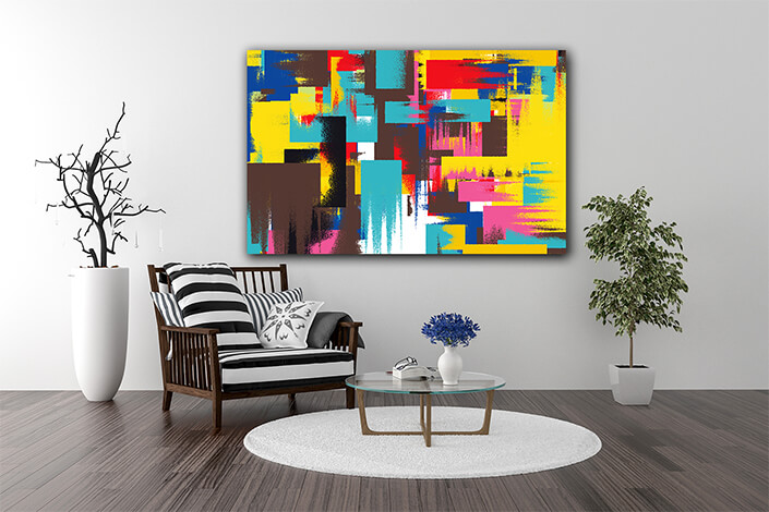 WEB003 0027 MP 0006 Multi Coloured Abstract Painting 03 AOAY5453
