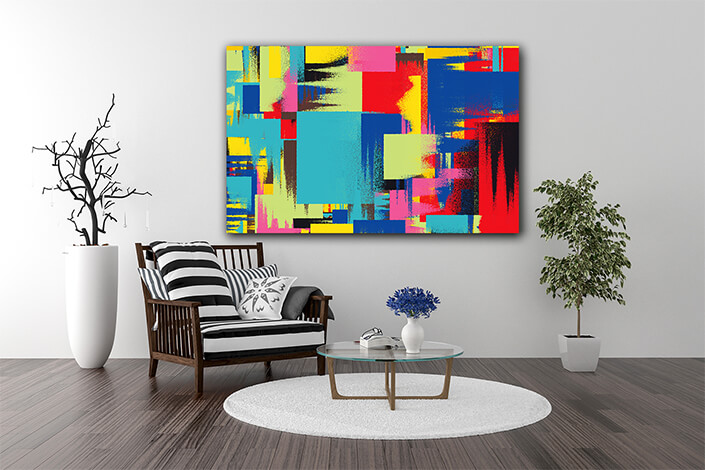 WEB003 0028 MP 0005 Multi Coloured Abstract Painting 04 AOAY5454