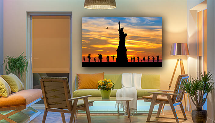 WEB003 0034 ML 0031 29889168 silhouette of the statue of liberty at sunset AOAY4954