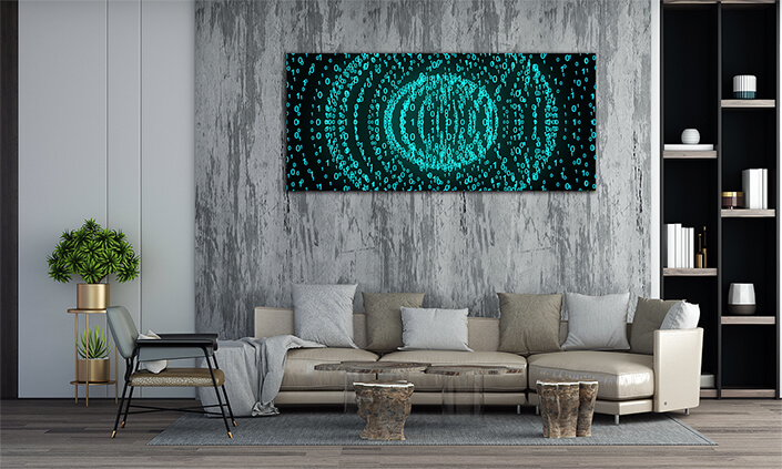 WEB003 0062 MP 0012 31628166 big and small binary number spheres computer generated 3d AOAY5060