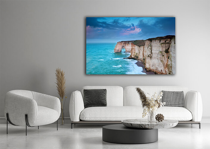 WEB004 0000 ML 0010 12704988 rocky cliff in azure ocean waves AOAY7466