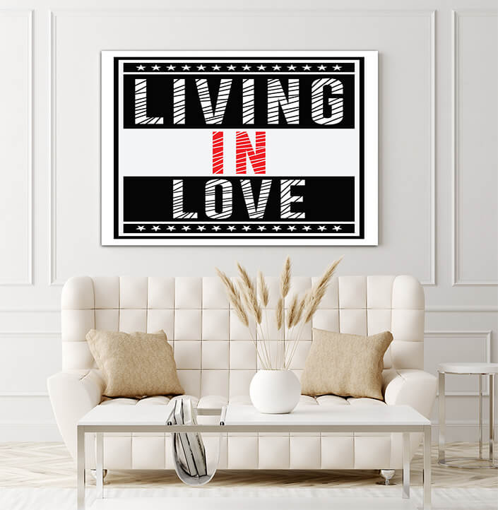 WEB004 0000 MP 0028 48032568 living in love typography text artwork AOAY6868