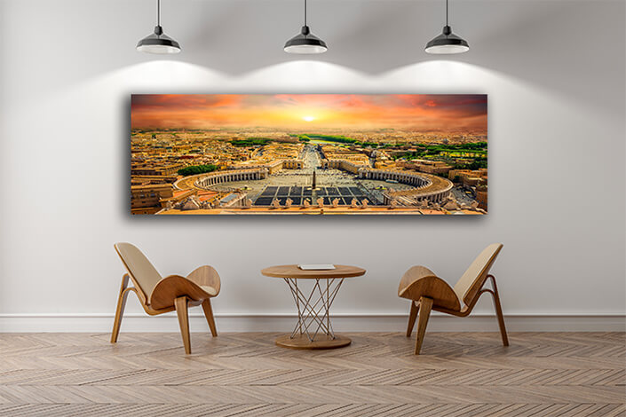 WEB004 0004 ML 0013 39943206 View on Vatican city from the top at sunset, ItalyAOAY5869