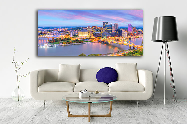 WEB004 0005 ML 0017 34423772 downtown skyline pittsburgh pennsylvania at sunset AOAY7729