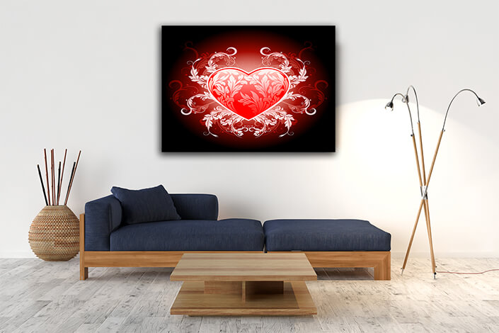 WEB004 0009 MP 0019 15215030 red valentines heart with floral pattern AOAY7971