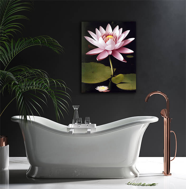WEB004_0010_ML__0024_49132720_artistic illustration of the soft pink water lily flower AOAY8216